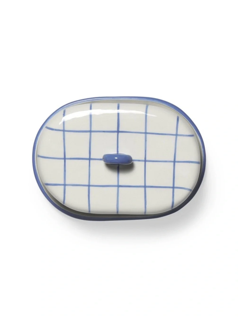 Blue and White Grid Ceramic Butter Dish, Target Bullseye Playground 2026